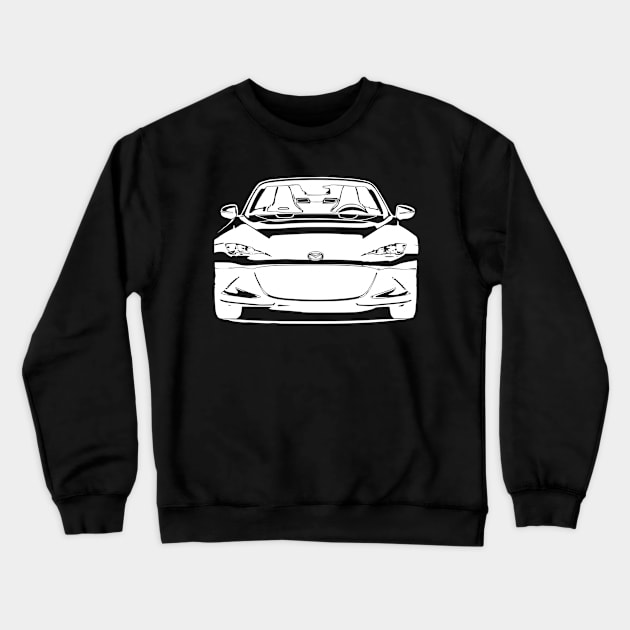 Mazda Miata MX5 IV Simple Sketch W Crewneck Sweatshirt by CharlieCreator